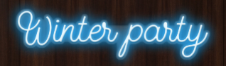 enseigne winterparty